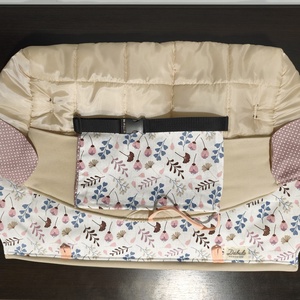 Bevásárlókocsi huzat ,teljesen bélelt, két ponton záródó biztonsági övvel, ajándék tároló zsákkal - baba - mama - utazási kellékek - bevásárlókocsi huzat - Meska.hu