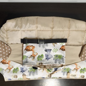 Bevásárlókocsi huzat, teljesen bélelt öt ponton záródó biztonsági övvel , ajándék tároló zsákkal. - baba - mama - utazási kellékek - bevásárlókocsi huzat - Meska.hu