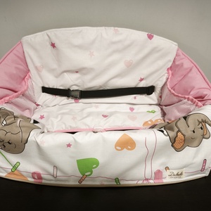 Bevásárlókocsi huzat tároló zsákkal, Bevásárló kocsihuzat, teljesen bélelt, 2 ponton záródó biztonsági övvel , Baba - mama, Utazási kellékek, Bevásárlókocsi huzat, Varrás, MESKA