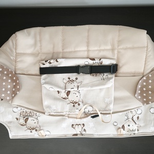 Bevásárlókocsi huzat ,teljesen bélelt, öt ponton záródó biztonsági övvel, ajándék tároló zsákkal - baba - mama - utazási kellékek - bevásárlókocsi huzat - Meska.hu