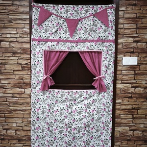 Bábszínház paraván textil, tároló tokkal, Baba - mama, Babaszobabútor, Játéktároló, Varrás, MESKA