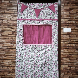 Bábszínház paraván textil, tároló tokkal - baba - mama - babaszobabútor - játéktároló - Meska.hu