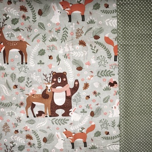 Bevásárlókocsi huzat tároló zsákkal, félig bélelt - baba - mama - utazási kellékek - bevásárlókocsi huzat - Meska.hu