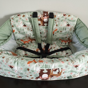 Bevásárlókocsi huzat teljesen bélelt, öt ponton záródó biztonsági övvel, Baba - mama, Utazási kellékek, Bevásárlókocsi huzat, Varrás, MESKA