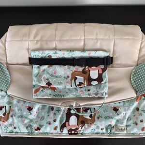 Bevásárlókocsi huzat teljesen bélelt, öt ponton záródó biztonsági övvel - baba - mama - utazási kellékek - bevásárlókocsi huzat - Meska.hu