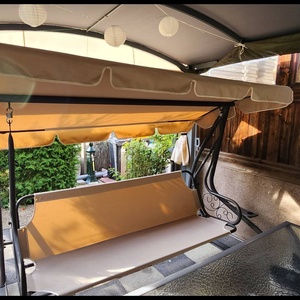 Hintaágy huzat csere ( szivacs nélküli) árnyékolóval együtt, Otthon & Életmód, Ház & Kert, Kerti bútor, Varrás, MESKA