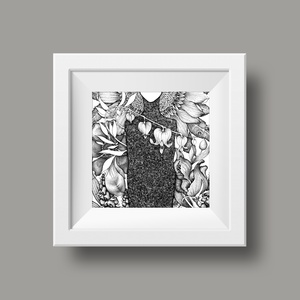 Szívvirág - művészet - grafika & illusztráció - művészi nyomat - Meska.hu