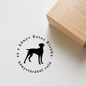 Ex libris pecsét, személyre szabható bélyegző, könyv nyomda - Vizsla, Könyv & Zene, Ex libris pecsét, , MESKA