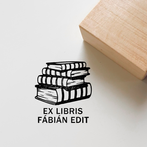 Ex libris pecsét, személyre szabható bélyegző, könyv nyomda - Könyvkupac - Meska.hu
