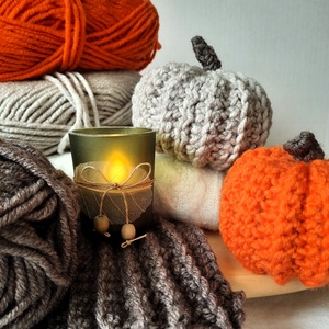 Horgolt tököcskék - őszi és Halloween dekoráció, Otthon & Életmód, Dekoráció, Halloween, Halloweeni tök és lámpás, Horgolás, MESKA