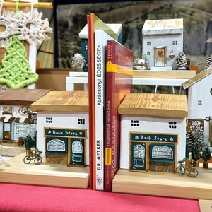 Házikó könyvtámasz - Bookstore - otthon & életmód - dekoráció - asztal és polc dekoráció - könyvtámasz - Meska.hu