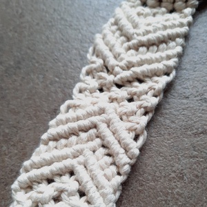 Makramé konyharuha tartó - otthon & életmód - konyhafelszerelés, tálalás - konyhai textil - konyharuha & törlőkendő - Meska.hu