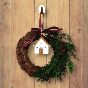 Házikó karácsonyi dekoráció, karácsonyfadísz, 3 db/csomag - karácsony - karácsonyi lakásdekoráció - karácsonyfadíszek - Meska.hu