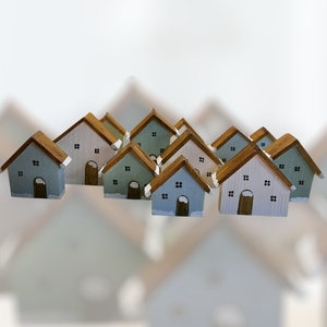 Házikó karácsonyi dekoráció, karácsonyfadísz, 3 db/csomag - karácsony - karácsonyi lakásdekoráció - karácsonyfadíszek - Meska.hu