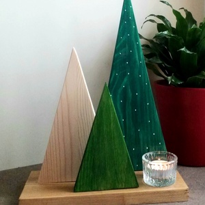 Karácsonyi erdő - karácsony - karácsonyi lakásdekoráció - karácsonyi lakásdíszek - Meska.hu