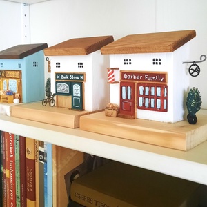 Házikó dekoráció vagy könyvtámasz - Legyen saját üzleted!, Otthon & Életmód, Dekoráció, Asztal és polc dekoráció, Könyvtámasz, Famegmunkálás, Festett tárgyak, MESKA