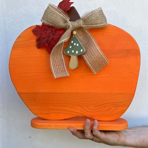 Őszi és Halloween tök dekoráció fából - otthon & életmód - dekoráció - halloween - halloweeni tök - Meska.hu