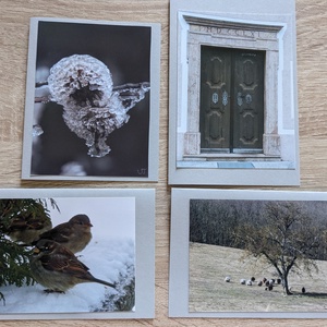 4db kinyitható képeslap saját fotóval - Szürke tónus, Otthon & Lakás, Papír írószer, Képeslap & Levélpapír, Fotó, grafika, rajz, illusztráció, MESKA