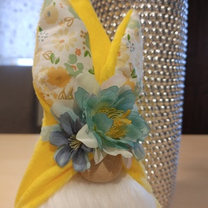 Sárga plüss húsvéti nyúl manó - játék & sport - plüssállat & játékfigura - manó - Meska.hu