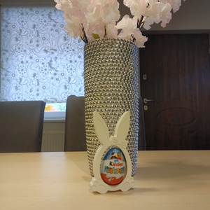 Kindertojást tartó, festhető húsvéti gipsz figura.      , Ünnepi díszek, dekorációk, Húsvéti díszek és dekorációk, Húsvéti tojástartó, Gipszöntés, MESKA