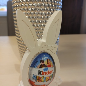 Kindertojást tartó, festhető húsvéti gipsz figura.       - ünnepi díszek, dekorációk - húsvéti díszek és dekorációk - húsvéti tojástartó - Meska.hu