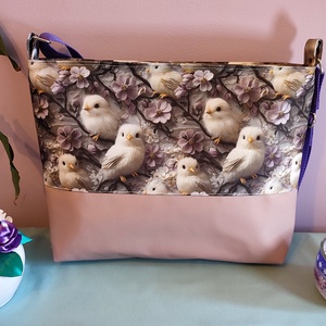 Clara crossbody táska madaras, Táska & Tok, Kézitáska & válltáska, Vállon átvethető táska, Varrás, MESKA