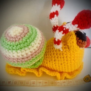 Csiga csigusz. Amigurumi - otthon & életmód - babaszoba, gyerekszoba - gyerek díszpárna - Meska.hu