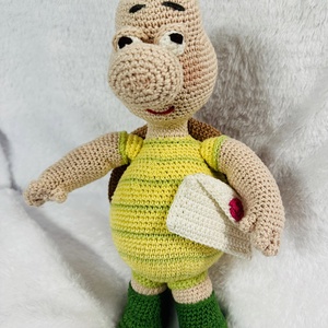 Teknős a küldönc, Játék & Sport, Plüssállat & Játékfigura, Más figura, Baba-és bábkészítés, Horgolás, MESKA