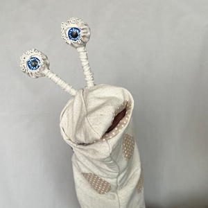 Csodacsiga báb - Kék - virágos - játék & sport - bábok - kesztyűbáb - Meska.hu