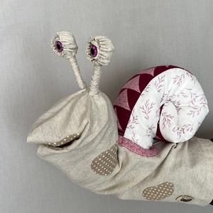 Csodacsiga báb - Rózsaszín - játék & sport - bábok - kesztyűbáb - Meska.hu