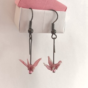 Origami daru fülbevaló - Meska.hu
