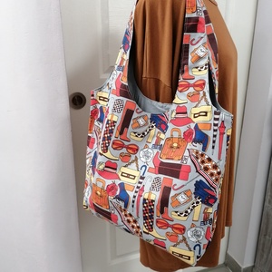 Rerto mintás válltáska - táska & tok - bevásárlás & shopper táska - shopper, textiltáska, szatyor - Meska.hu