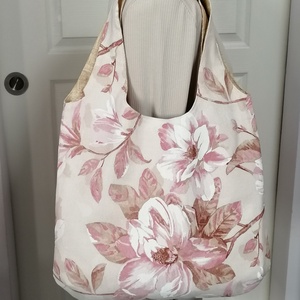 Virágmintás válltáska - táska & tok - bevásárlás & shopper táska - shopper, textiltáska, szatyor - Meska.hu