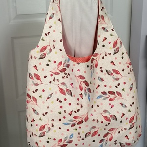 Színes levélmintás válltáska, Táska & Tok, Bevásárlás & Shopper táska, Shopper, textiltáska, szatyor, Varrás, MESKA