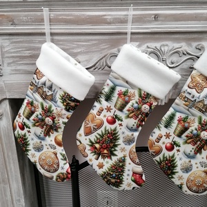 Karácsonyi,mikulás csizma - karácsony - karácsonyi lakásdekoráció - karácsonyi lakásdíszek - Meska.hu