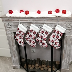 Jegesmedve mintás karácsonyi csizma, Karácsony, Karácsonyi lakásdekoráció, Karácsonyi lakásdíszek, Varrás, MESKA