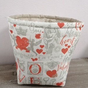 Valentin napi tároló  - otthon & életmód - tárolás & rendszerezés - tárolókosár - Meska.hu