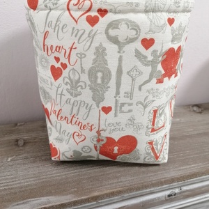 Valentin napi tároló  - otthon & életmód - tárolás & rendszerezés - tárolókosár - Meska.hu