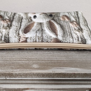 Nyuszis tolltartó - otthon & életmód - papír, írószer - tolltartó & ceruzatekercs - Meska.hu