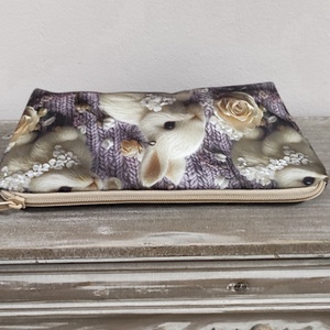 Nyuszis tolltartó - otthon & életmód - papír, írószer - tolltartó & ceruzatekercs - Meska.hu