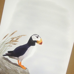 Öreg szarvas lunda A4 giclée művészeti nyomat, Otthon & Életmód, Dekoráció, Kép & Falikép, Művészi nyomat, Festészet, MESKA