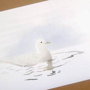 Öreg nászruhás hósirály A4 giclée művészeti nyomat, Otthon & Életmód, Dekoráció, Kép & Falikép, Művészi nyomat, Festészet, MESKA