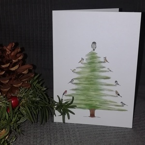 Madaras karácsonyi üdvözlőlapok (4 darabos szett) - Meska.hu