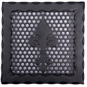 Kovácsoltvas kandalló szellőzőrács - 220 x 220 mm, Otthon & Életmód, Ház & Kert, Kandalló tartozék, Fémmegmunkálás, MESKA
