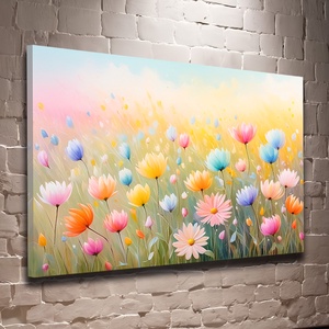 Színes virágok a réten 3  virágos falikép - vászonkép 60x40 cm - otthon & életmód - dekoráció - kép & falikép - vászonkép - Meska.hu