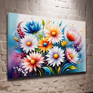 Színes virágok  Csodaszép. Virágos falikép. Vászonkép 60x40 cm, Otthon & Életmód, Dekoráció, Kép & Falikép, Vászonkép, Fotó, grafika, rajz, illusztráció, MESKA