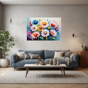 Színes virágok  Csodaszép. Virágos falikép. Vászonkép 60x40 cm - otthon & életmód - dekoráció - kép & falikép - vászonkép - Meska.hu