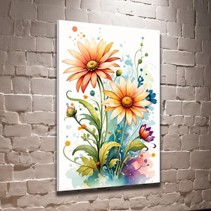 Színes absztrakt virágok 4  vászonkép 40x60 cm, Otthon & Életmód, Dekoráció, Kép & Falikép, Vászonkép, Fotó, grafika, rajz, illusztráció, MESKA