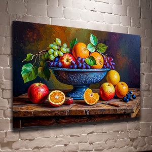 Gyümölcs csendélet elegáns tálban falikép  vászonkép 60x40 cm, Otthon & Életmód, Dekoráció, Kép & Falikép, Vászonkép, Fotó, grafika, rajz, illusztráció, MESKA