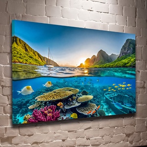 Trópusi paradicsom falikép  vászonkép 60x40 cm, Otthon & Életmód, Dekoráció, Kép & Falikép, Vászonkép, Fotó, grafika, rajz, illusztráció, MESKA